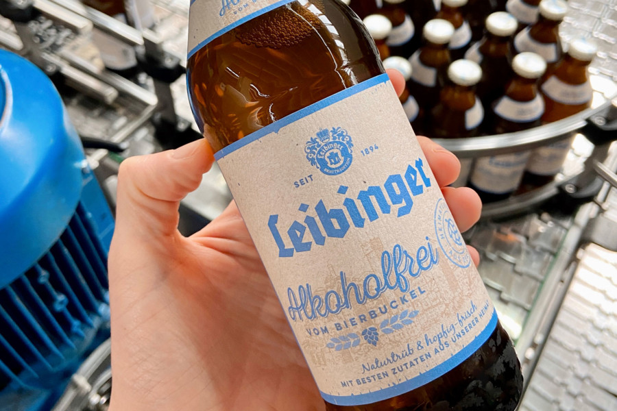 Die Brauerei Leibinger aus Ravensburg verwendet eine neue Hefe für das 'Alkoholfreie vom Bierbuckel'.